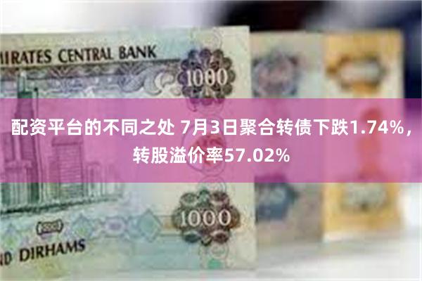 配资平台的不同之处 7月3日聚合转债下跌1.74%，转股溢价率57.02%