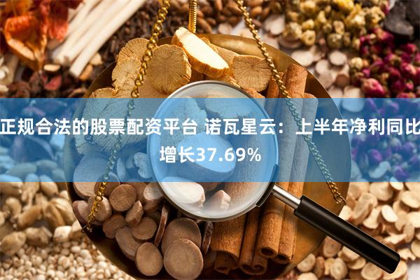 正规合法的股票配资平台 诺瓦星云：上半年净利同比增长37.69%