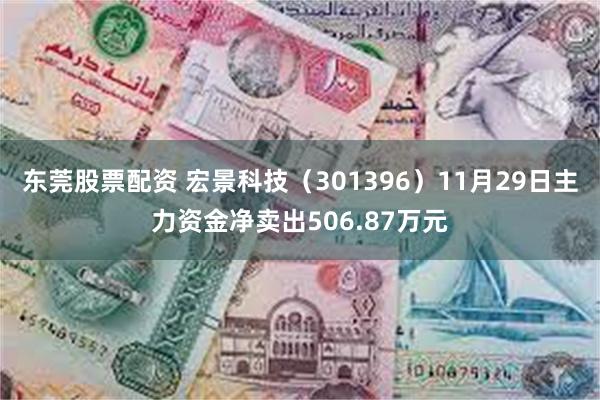 东莞股票配资 宏景科技（301396）11月29日主力资金净卖出506.87万元