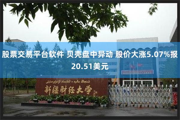 股票交易平台软件 贝壳盘中异动 股价大涨5.07%报20.51美元